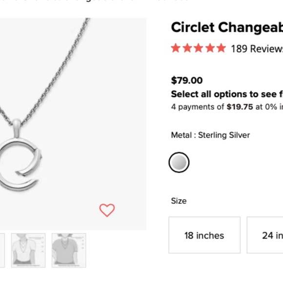 James Avery Circlet Changeable Charm Necklace - Picture 3 of 3